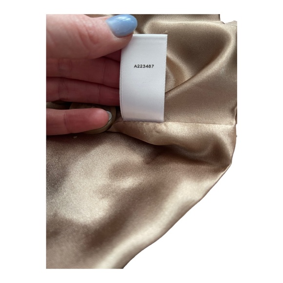 Dennis by Dennis Basso Python Snake Print Vinyl Trench Coat Satin - Picture 7 of 7